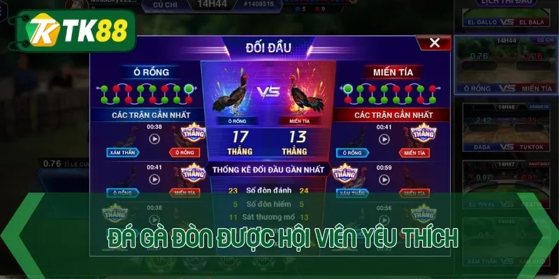 Trải nghiệm đá gà TK88 với 3 hình thức khó lòng rời mắt