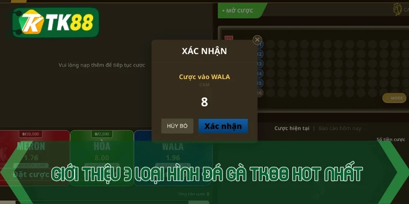 Trải nghiệm đá gà TK88 với 3 hình thức khó lòng rời mắt