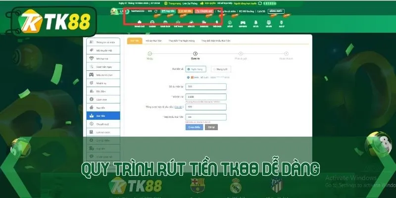 Rút Tiền TK88: Hướng Dẫn Thực Hiện An Toàn, Nhanh Chóng