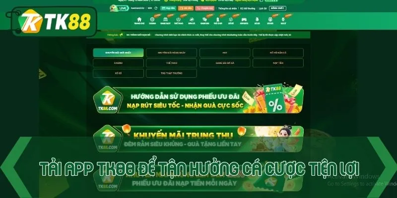 Tải App TK88 – Hướng Dẫn Cài Đặt Dễ Dàng Trên Mọi Thiết Bị