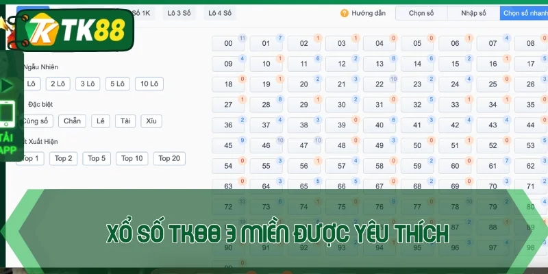 Xổ số TK88 - Bắt cầu chuẩn, nhận thưởng lớn mỗi ngày
