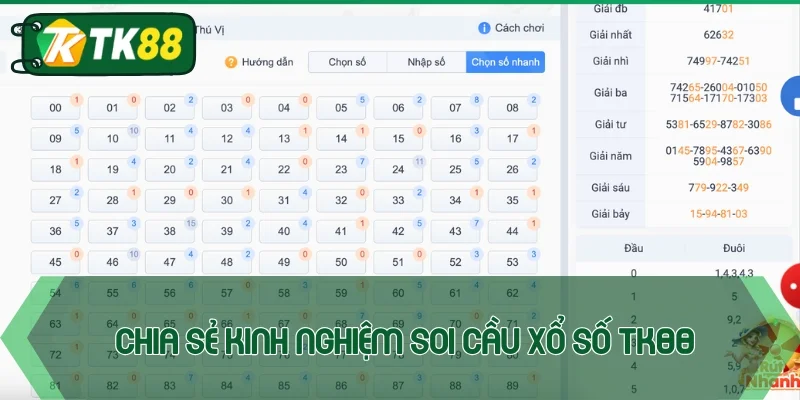 Xổ số TK88 - Bắt cầu chuẩn, nhận thưởng lớn mỗi ngày
